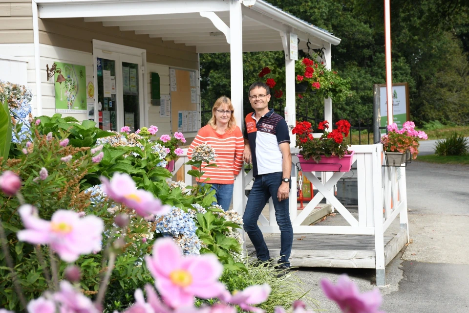 Franck et Sylvie - Propriétaires du Camping Le Clos du Blavet